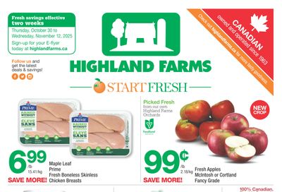 Highland Farms Flyer October 30 to November 5