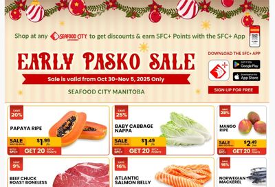 Seafood City Supermarket (MB) Flyer October 30 to November 5 Seafood City Supermarket (MB) Flyer October 30 to November 5