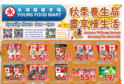 Yours Food Mart Flyer October 31 to November 6