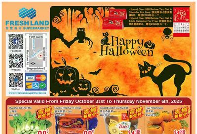 FreshLand Supermarket Flyer October 31 to November 6