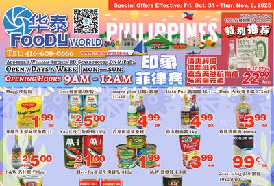 Foody World (Scarborough, ON) Flyer October 31 to November 6