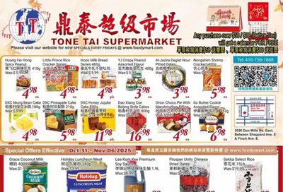 Tone Tai Supermarket Flyer October 31 to November 6
