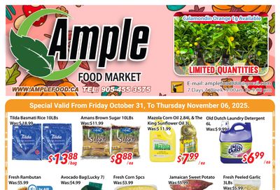 Ample Food Market (Brampton) Flyer October 31 to November 6