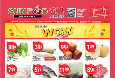 Sunfood Supermarket Flyer October 31 to November 6
