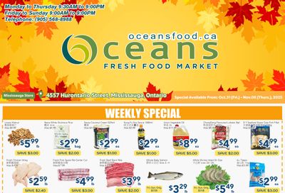 Oceans Fresh Food Market (Mississauga) Flyer October 31 to November 6