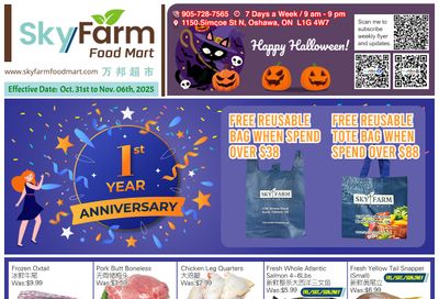 SkyFarm Food Mart Flyer October 31 to November 6