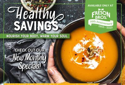 Freson Bros. Healthy Savings Flyer October 31 to November 27