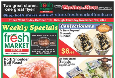 Fresh Market Foods Flyer October 31 to November 6