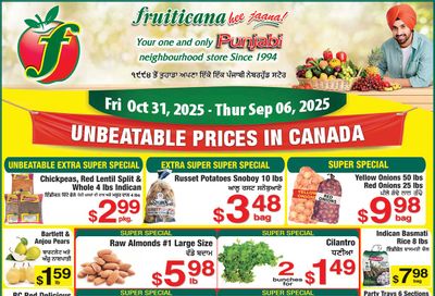Fruiticana (Calgary) Flyer October 31 to November 6