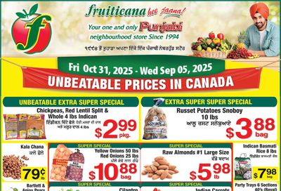 Fruiticana (Kelowna) Flyer October 31 to November 5