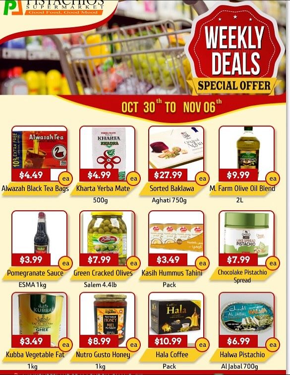 Pistachios Supermarket Flyer October 30 to November 6
