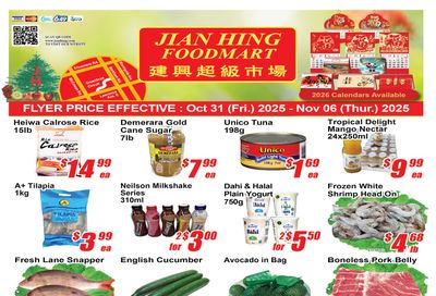 Jian Hing Foodmart (Scarborough) Flyer October 31 to November 6