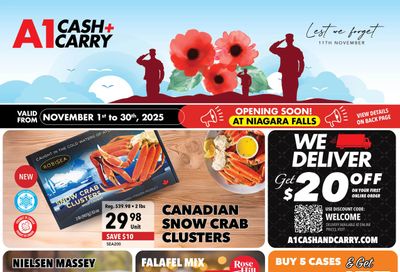 A-1 Cash and Carry Flyer November 1 to 30
