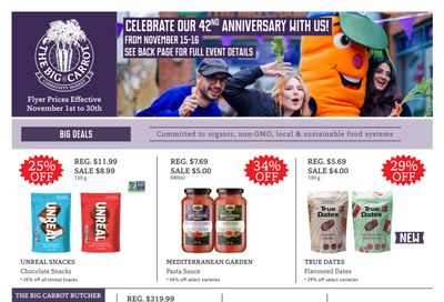 The Big Carrot Flyer November 1 to 30