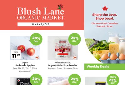 Blush Lane Organic Market Flyer November 2 to 8