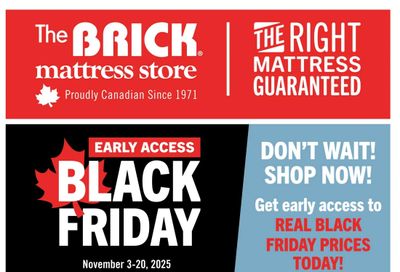The Brick Mattress Store Flyer November 3 to 20