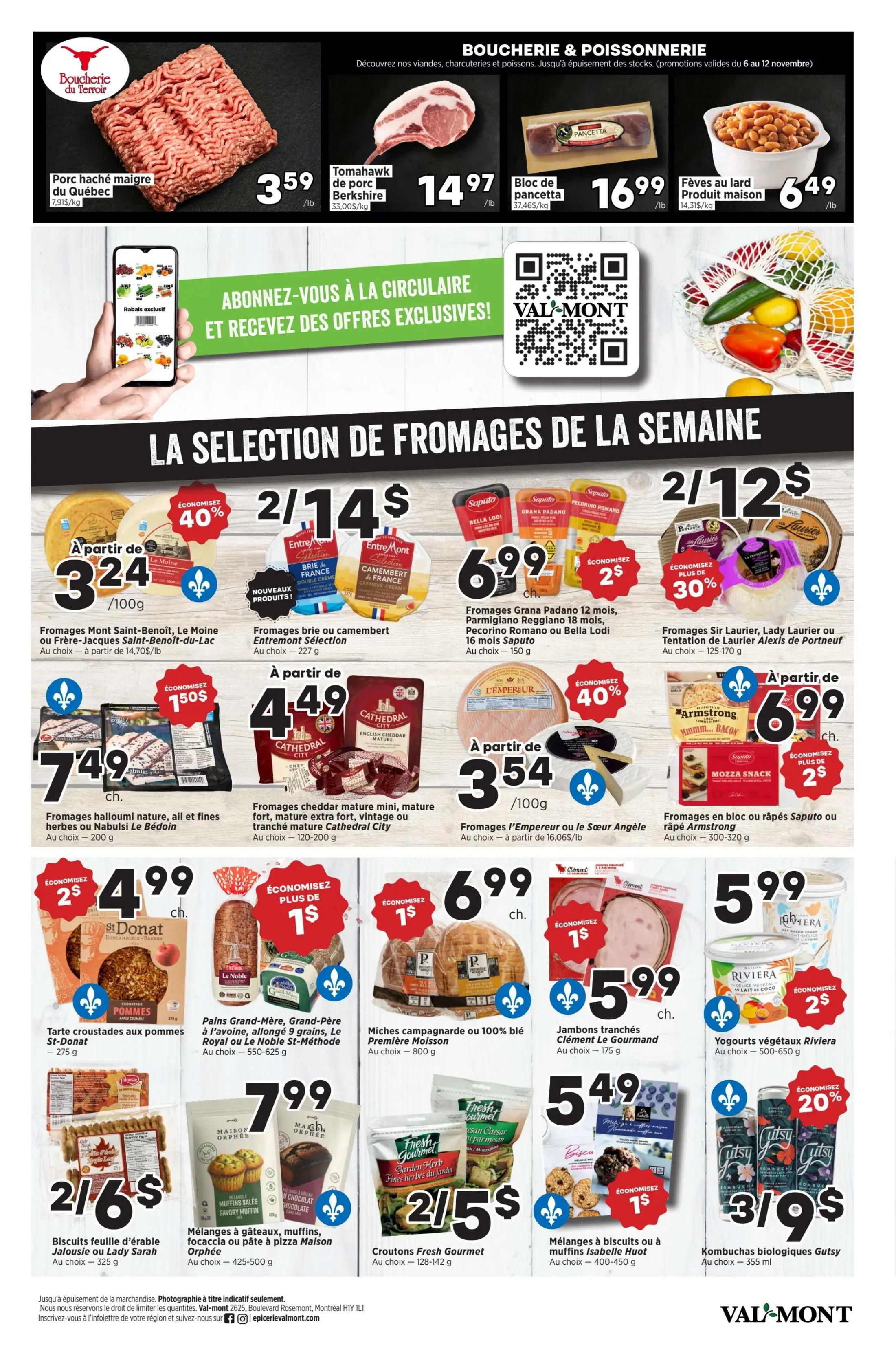 Val-Mont Flyer November 6 to 12