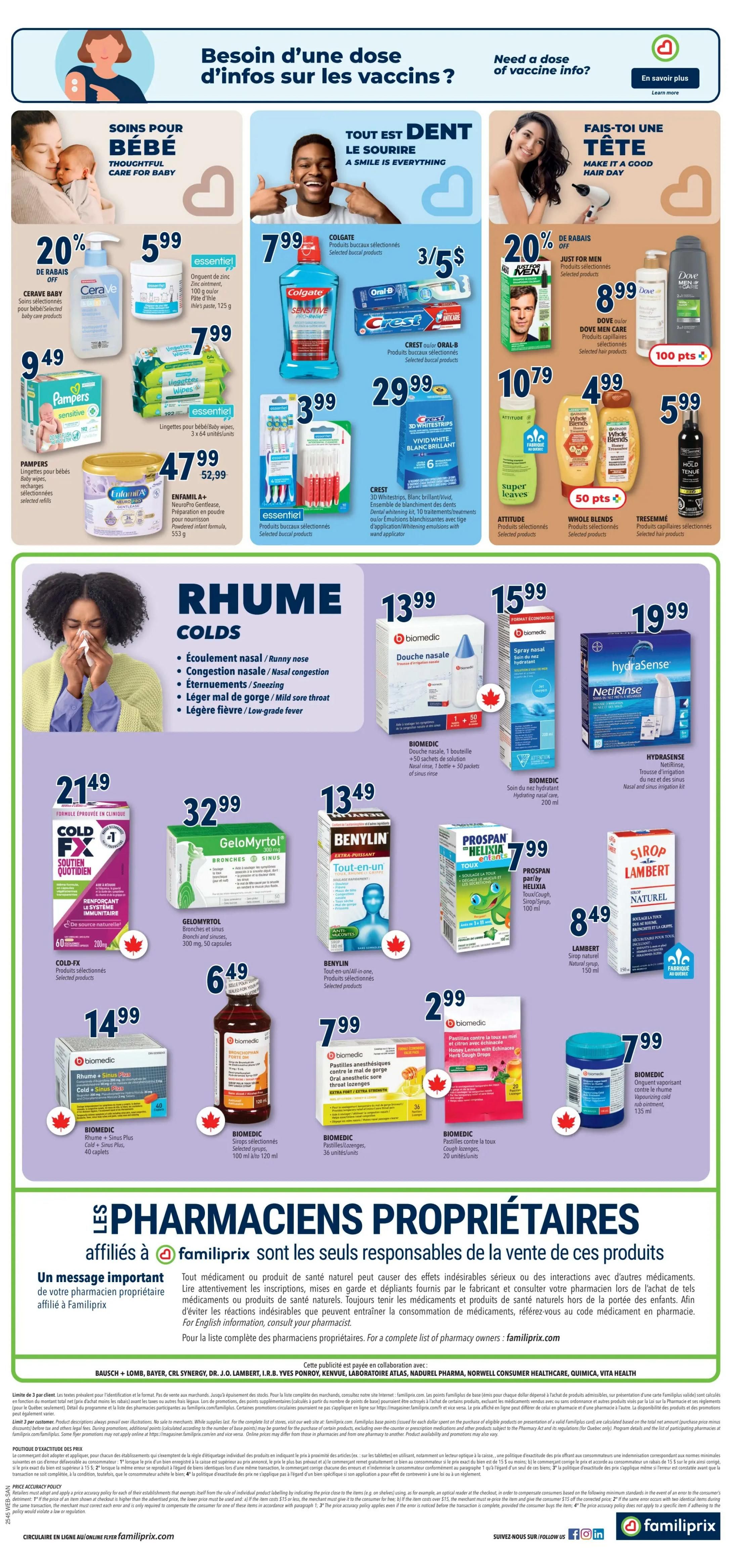 Familiprix Sante Flyer November 6 to 12