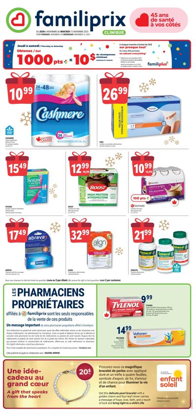 Familiprix Clinique Flyer November 6 to 12