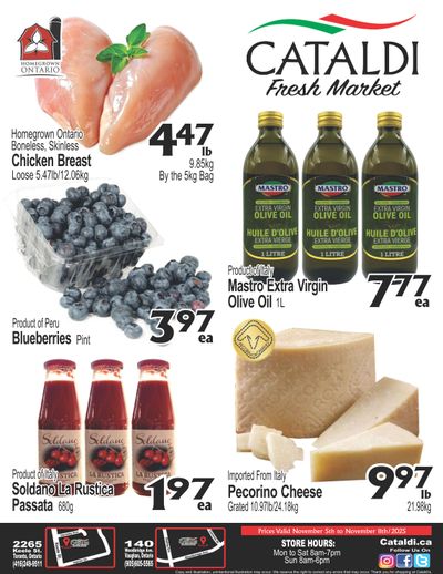 Cataldi Fresh Market Flyer November 5 to 11