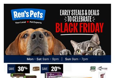 Ren's Pets Flyer November 6 to 12