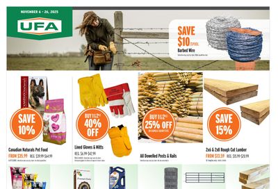 UFA Co-operative Limited Flyer November 6 to 26