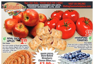 Battaglia's Marketplace Flyer November 5 to 11