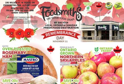 Foodsmiths Flyer November 6 to 20