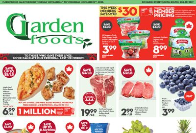 Garden Foods Flyer November 6 to 12