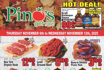 Pino's Flyer November 6 to 12