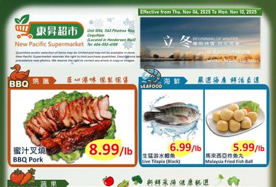 New Pacific Supermarket Flyer November 6 to 10