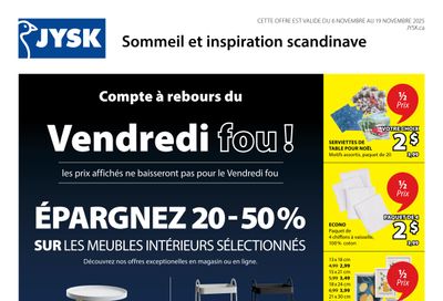JYSK (QC) Flyer November 6 to 19