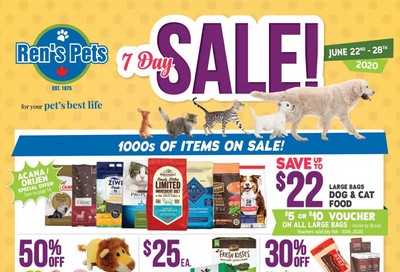 Ren's Pets Depot 7-Day Sale Flyer June 22 to 28