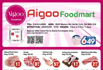 Aigoo Foodmart Flyer November 7 to 13