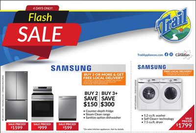 Trail Appliances (AB & SK) Flyer November 6 to 9