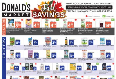 Donald's Market Flyer November 6 to 19