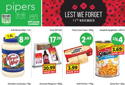Pipers Superstore Flyer November 6 to 12