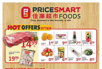 PriceSmart Foods Flyer November 6 to 12