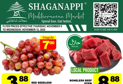 Shaganappi Mediterranean Market Flyer November 6 to 12