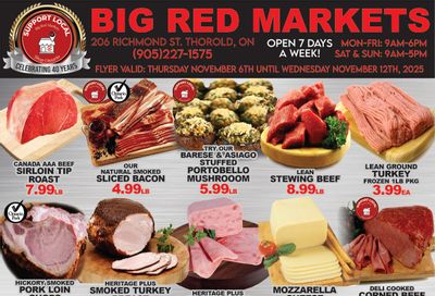 Big Red Markets Flyer November 6 to 12