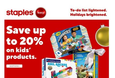 Staples Flyer November 7 to 13