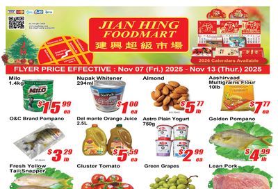 Jian Hing Foodmart (Scarborough) Flyer November 7 to 13
