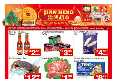 Jian Hing Supermarket (North York) Flyer November 7 to 13