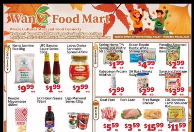 Wan 2 Food Mart Flyer November 7 to 13