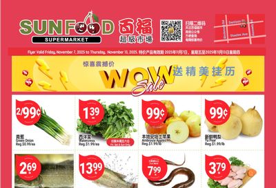 Sunfood Supermarket Flyer November 7 to 13