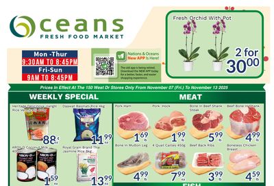 Oceans Fresh Food Market (Brampton) Flyer November 7 to 13