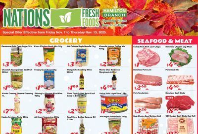 Nations Fresh Foods (Hamilton) Flyer November 7 to 13