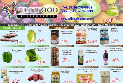 MultiFood Supermarket Flyer November 7 to 13
