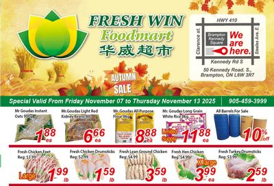 Fresh Win Foodmart Flyer November 7 to 13