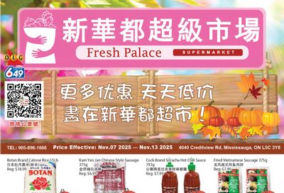 Fresh Palace Supermarket Flyer November 7 to 13